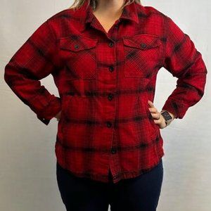 Red Plaid Button Up Shirt